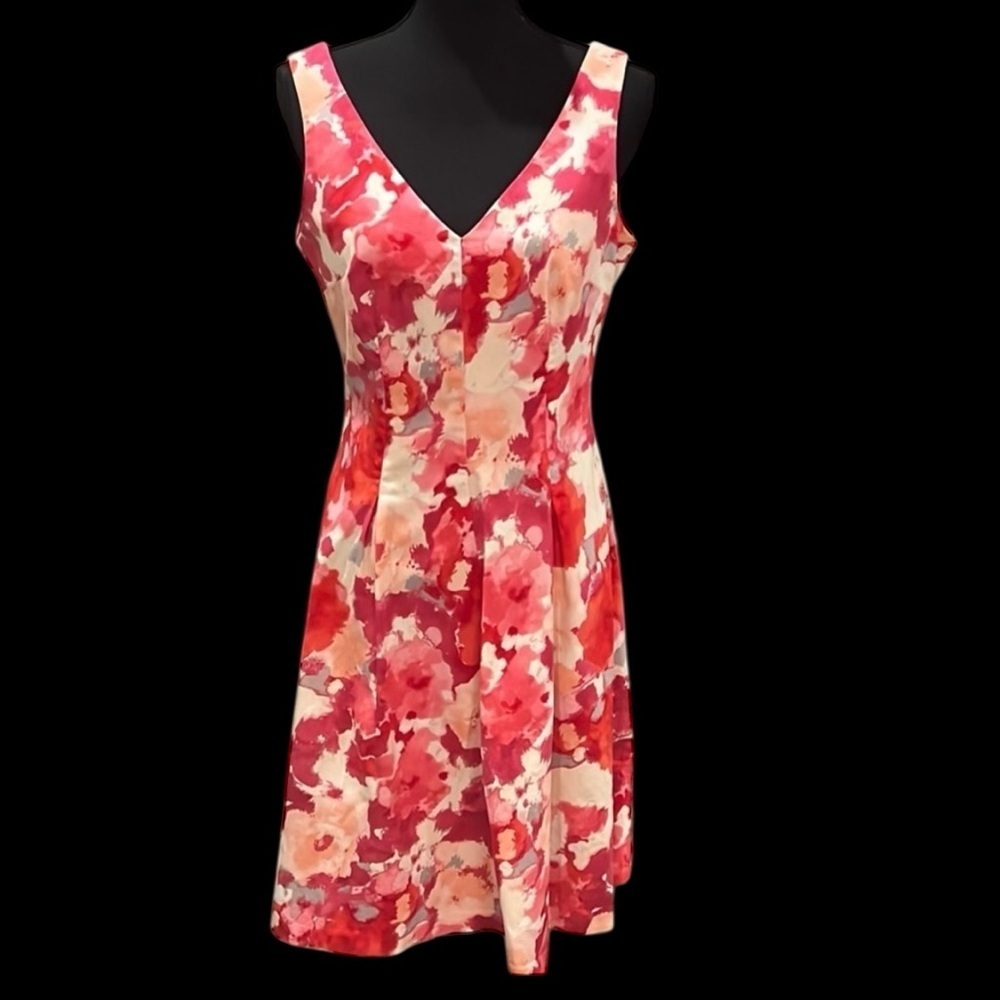 Jones New York floral fit and flare dress size 10